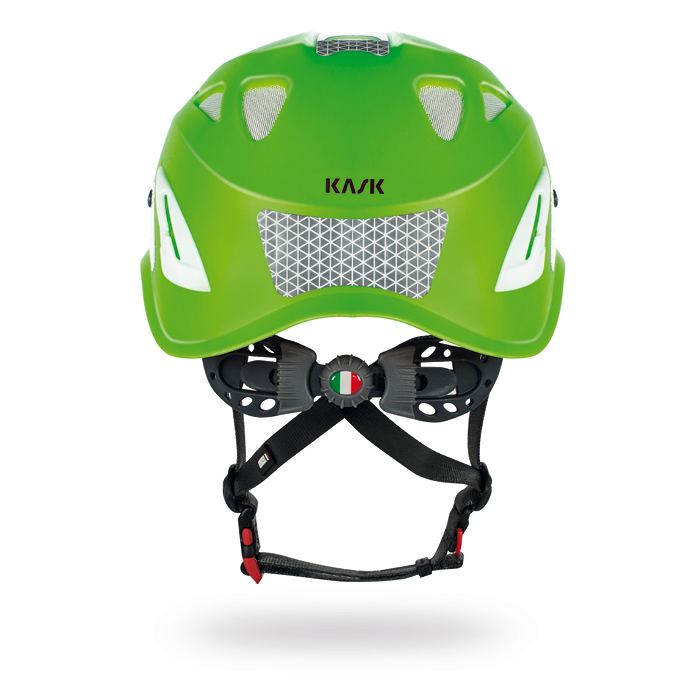 Kask, Helm Super Plasma PL Hi Viz, rot-fluo u. refl. Aufkleber