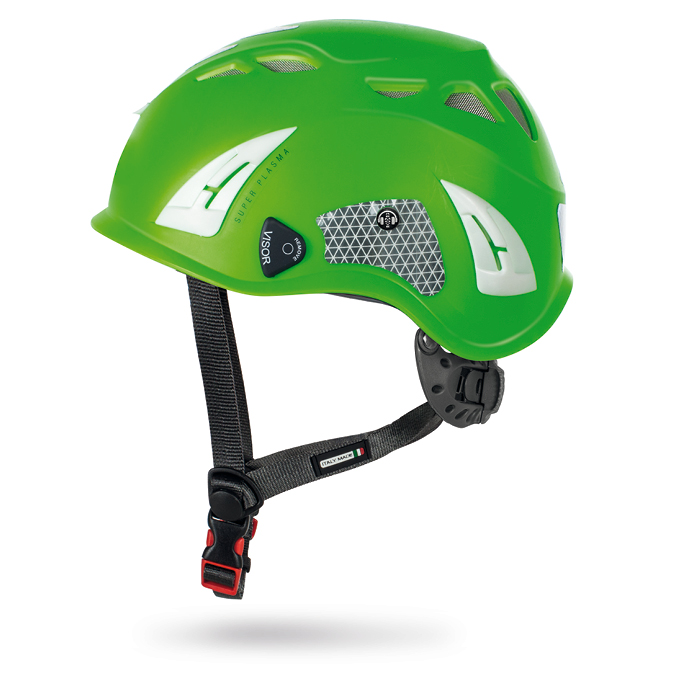 Kask, Helm Super Plasma PL Hi Viz, rot-fluo u. refl. Aufkleber